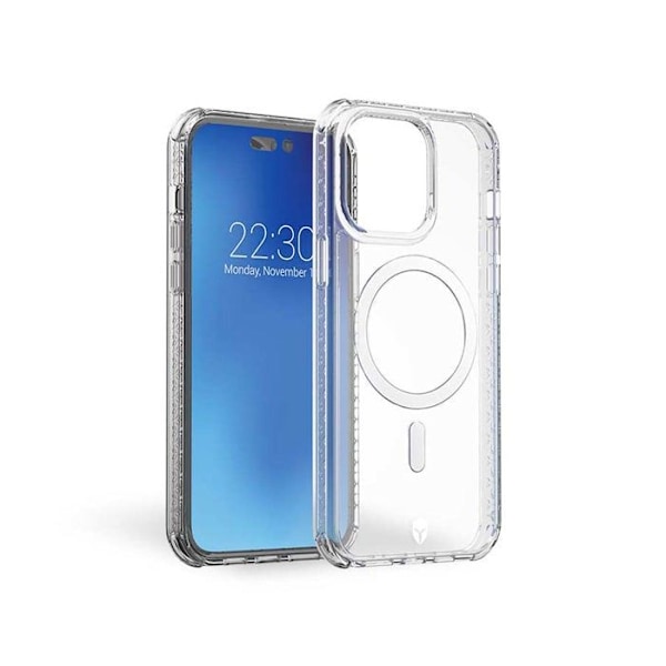 Läpinäkyvä FORCE CASE Air Magsafe IP14 Pro Max 50% kierrätetty Transparent