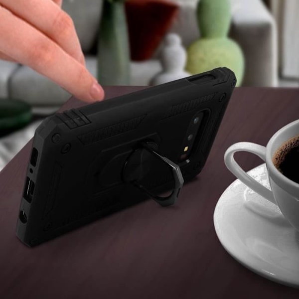Coque - AVIZAR - Galaxy S10e - Bi-materialer - Stødabsorberende - Videostøtte Sort Svart
