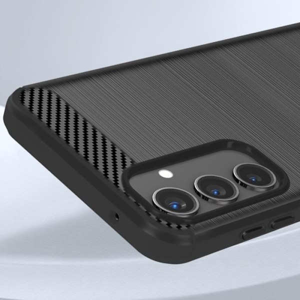 Fodral för Samsung Galaxy A55 Flexible Carbon Effect Svart Svart