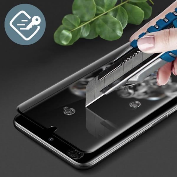 Film för Samsung S20 Ultra Organic Glass Resistant Anti-fingerprint Force Glass svart
