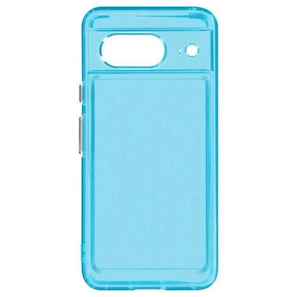 Coque - Klassinen Kuori - Google Pixel 8 - Pehmeä Silikoni - Läpinäkyvä Sininen - Iskusuojastus Ljusblå
