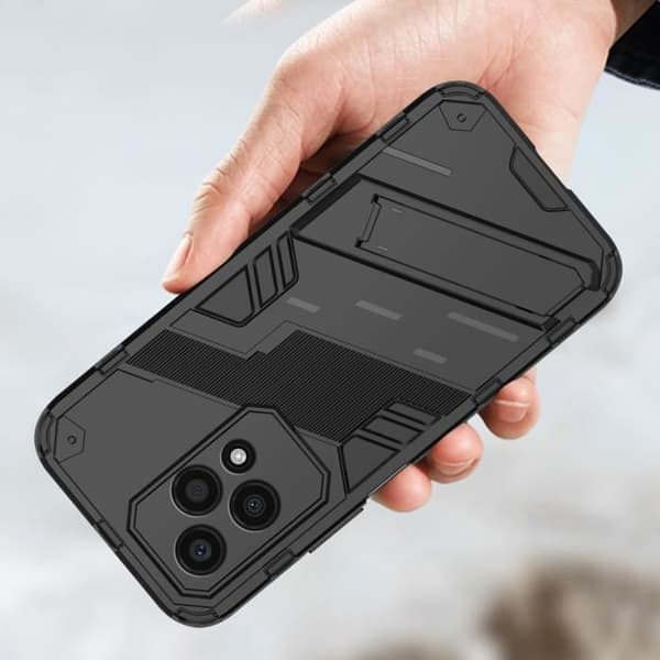 Stødabsorberende Cover - AVIZAR - Honor 200 Lite - Stativ - Ridsebeskyttelse - Sort Svart