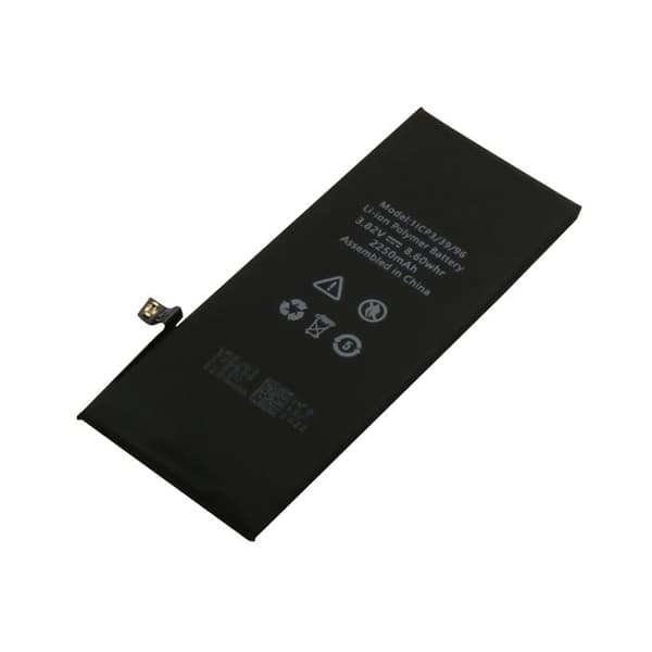 Erstatningsbatteri - AVIZAR - iPhone 8 - Li-Polymer 2250mAh - 3,82V - Sort Sort