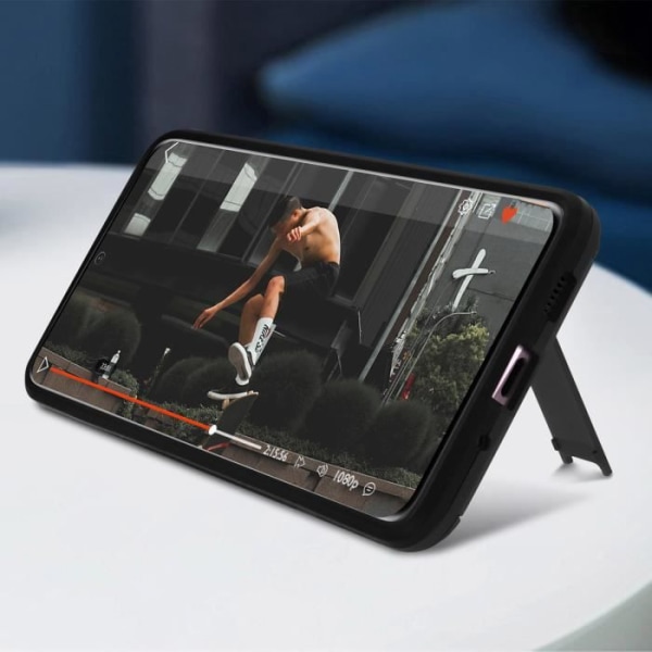 Fodral till Samsung Galaxy S20 FE Shockproof Relief Kickstand Videohållare svart