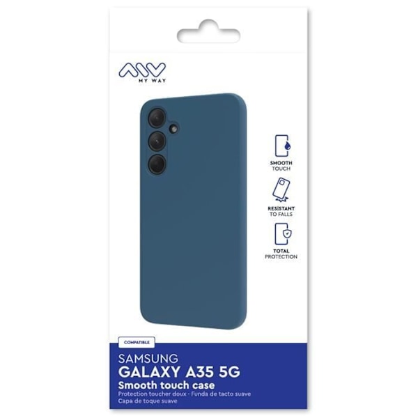 SAMSUNG GALAXY A35 5G BLÅ TPU SMOOTHIE CASE