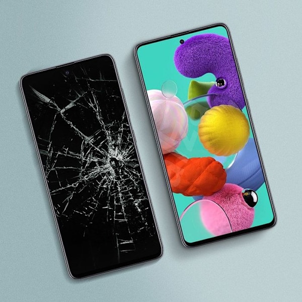 Komplett block Samsung Galaxy A41 LCD-skärm Touchglas Original Svart Svart