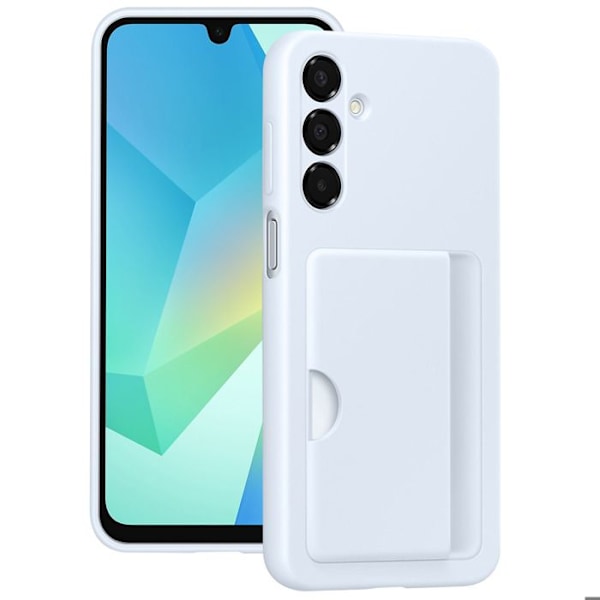 Coque til Samsung A16 Kortlæder Silikone Blød berøring Original Samsung Lys Blå Blå