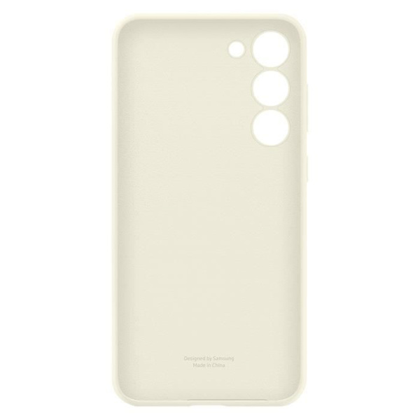 Fodral till Samsung S23 Plus Soft Touch Silikonskydd Original Beige Cream