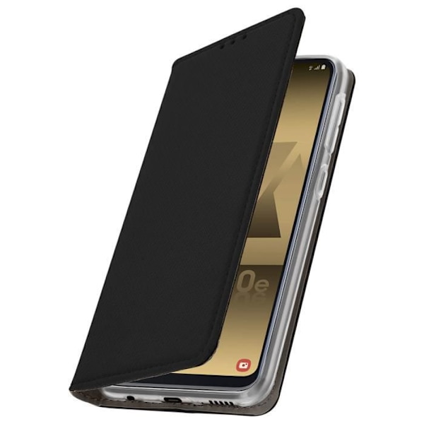 Plånboksetui - AVIZAR - Galaxy A20e - Svart - Videostöd - Kortfack Svart