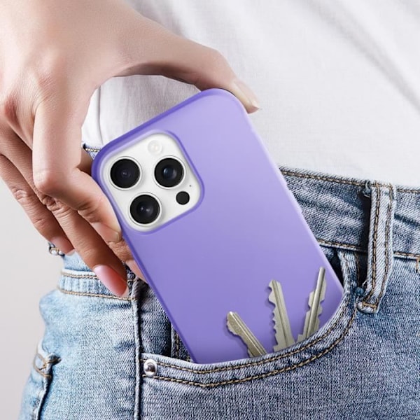 iPhone 16 Pro Max Puolijäykkä Soft-touch Jäljettömän Violetti Kuori Lila