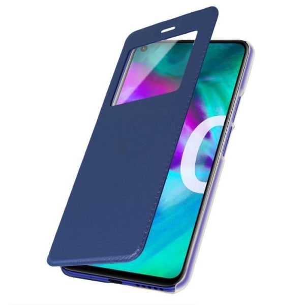 Honor 20 Case Translucent Window Stand Video Midnight Blue Blue