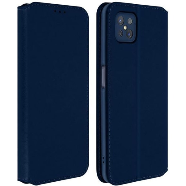 Housse - AVIZAR - Oppo Reno 4 Z 5G - Øko-læder - Folio Tegnebog Cover - Blå Blå