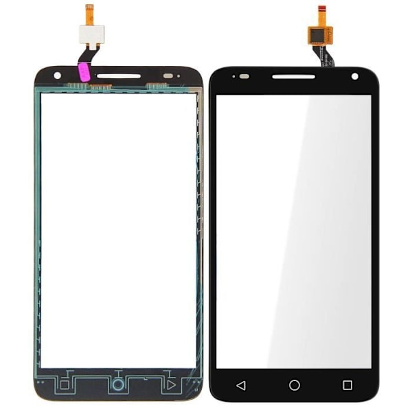 Vitre Tactile - ALCATEL - One Touch Pop 3 - Sort - Tempereret glas - 5.5 tommer Svart