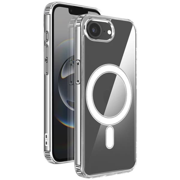 Magsafe-skal för iPhone 16e Hård Stötsäker och Transparent Vit