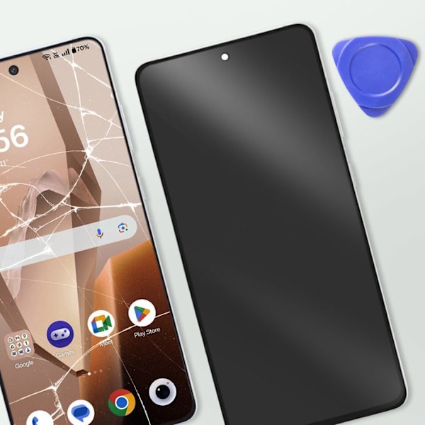 Skærm til OnePlus 13R LCD + Touchglas + Original OnePlus Chassis Sølv