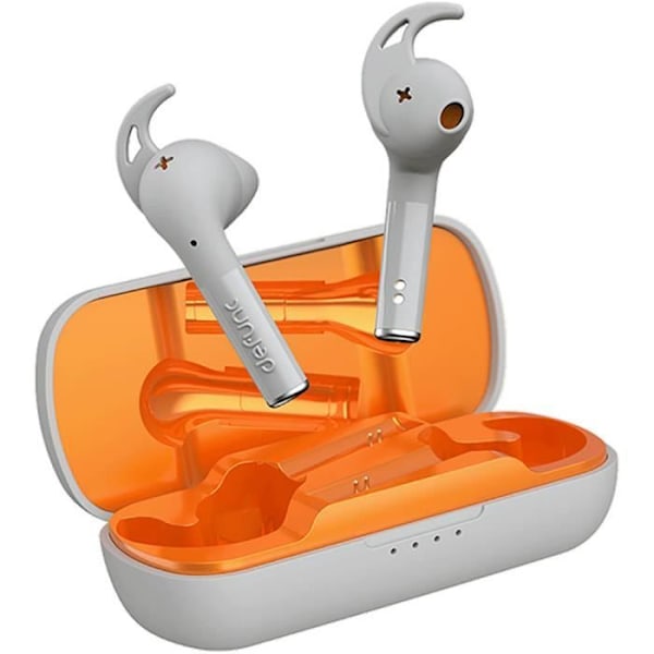 DEFUNC DFTRUESPORTG True Wireless Earphones - Grå/Orange - Sport - Svedbestandige Grå/orange