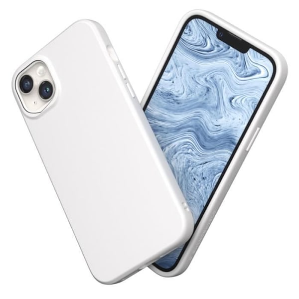 Coque - RHINOSHIELD - iPhone 14 Plus - Hvid - Stødabsorberende - Solid silikone Vit
