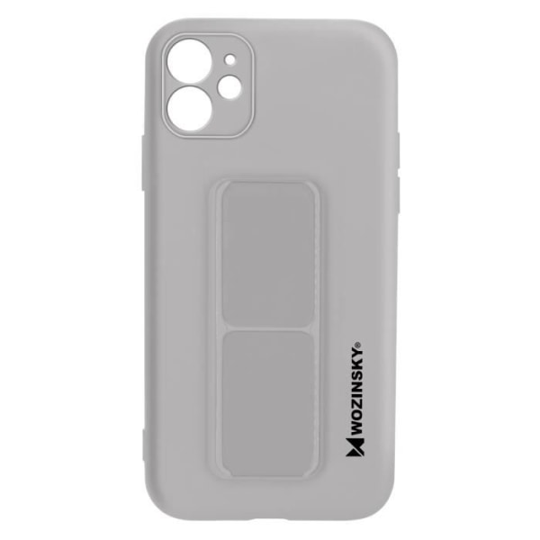 iPhone 12 Mini Case Silikoni Taitettava magneettipidike Wozinsky Harmaa