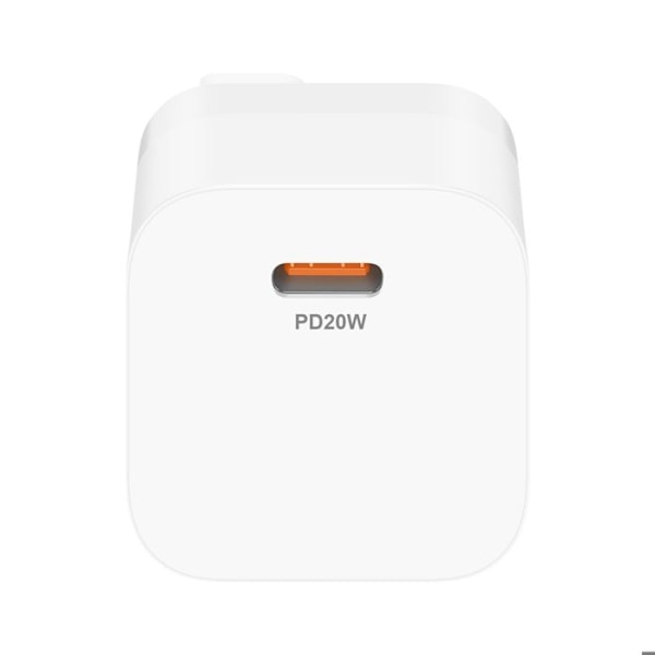 USB-C Strömadapter med Power Delivery Snabbladdning Kompakt Format Bwoo Vit