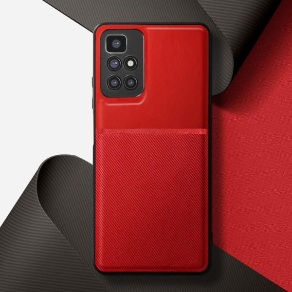 Kotelo Xiaomi Redmi 10 ja 10 2022 - AVIZAR - Punainen - Kova - Iskunkestävä - Liukumaton rakenne Röd