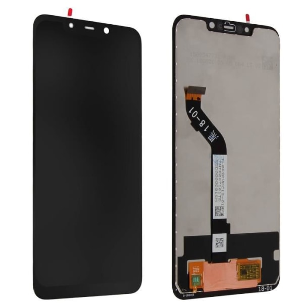 LCD-skärm Pocophone F1 Komplett Block Touch-kompatibel Svart Svart
