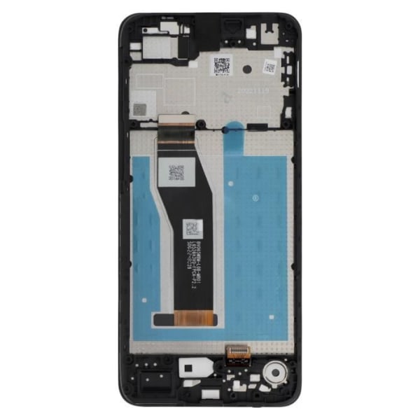 Komplett Block - AVIZAR - Motorola E13 - LCD-skärm - Touchglas - Svart Chassi Svart