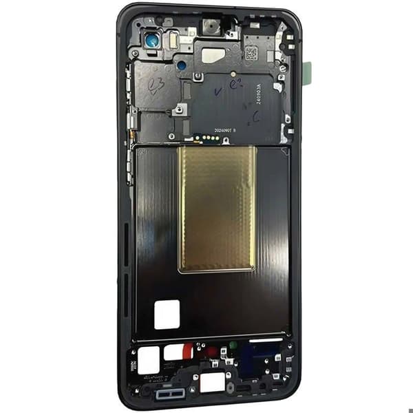 Central Chassis - SAMSUNG - Galaxy S24 FE - Original - Sort - Service Pack Svart