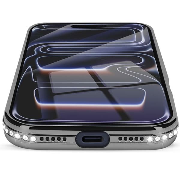 Coque Magsafe - AVIZAR - iPhone 17 Pro - Sort - Strassé - Elegant beskyttelse Svart