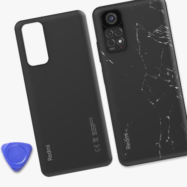 Bagside - XIAOMI - Redmi Note 11s - Sort - Original grafit Svart
