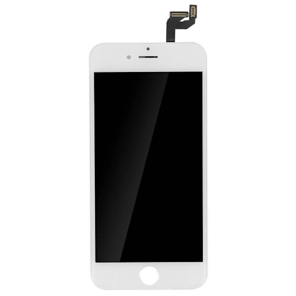 AVIZAR LCD-skärm för iPhone 6S - Komplett vit skärmenhet - Härdat glas Vit