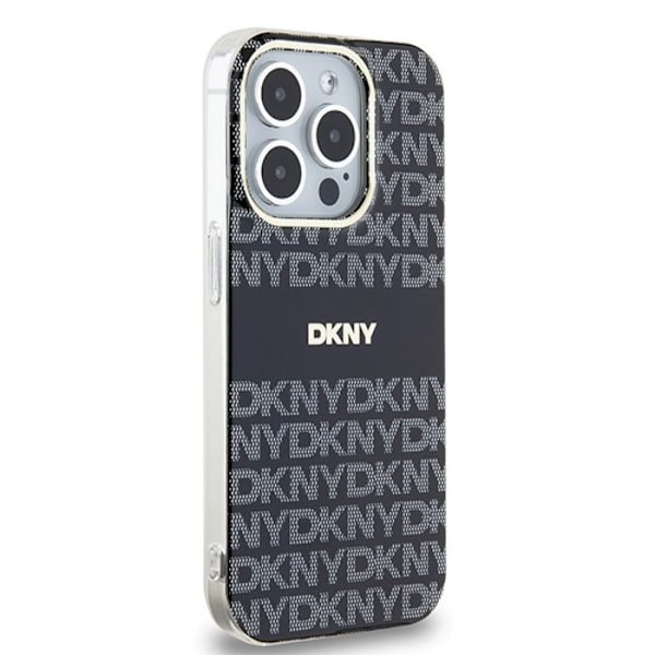 IPhone 15 Pro Max-fodral - DKNY IML IML Mono & Stripe MagSafe (DKHMP15XHRHSEK) - Noir