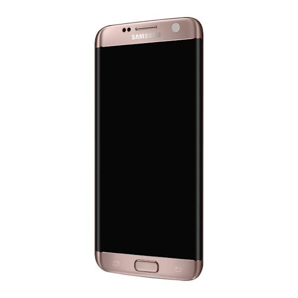 Komplet Block Galaxy S7 Edge LCD-skærm Touch Glas Original champagne pink Pink