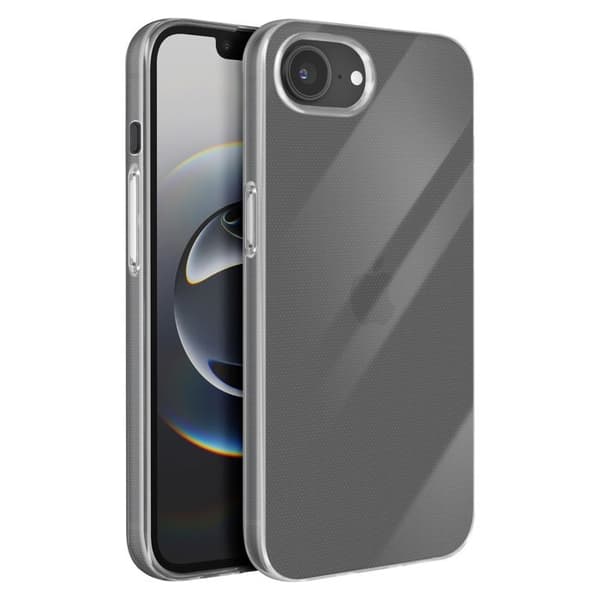 Coque - iPhone - 16e - Silikon Transparent - Stötsäker - Mjuk Vit