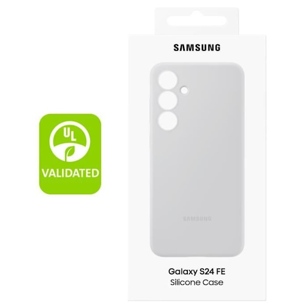 Coque för Samsung Galaxy S24 FE Silikon Flexibel Soft Touch Original Samsung Grå Grå