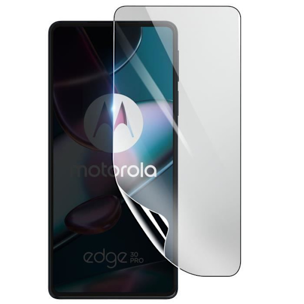 Näytönsuoja - 3MK - Motorola Edge 30 Pro - Iskunkestävä Hydrogeeli - Naarmuuntumaton - Läpinäkyvä Transparent