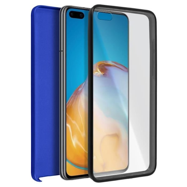 Heltäckande skal - AVIZAR - Huawei P40 Pro / P40 Pro Plus - Styv och Mjuk - Tunn Design - Full Tillgång Blå
