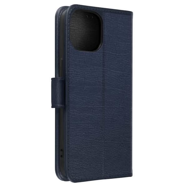 Taske til iPhone 15 Plus - AVIZAR - Chesterfield - Standfunktion - Blå Blå