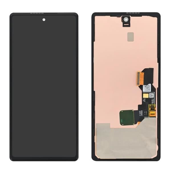 Fuld Skærm - GOOGLE - Pixel 6a - OLED 6.1 tommer - Sort Ramme - Nem Installation Svart