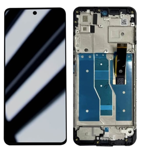 Bloc Komplet - RELIFE - Motorola G82 5G - LCD Skærm + Touch Glas - Sort Svart