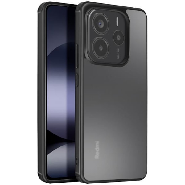 Coque til Redmi Note 14 4G Silikone Stødabsorberende Kamera Dæksel Sort Svart