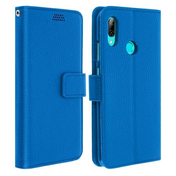 Hus - AVIZAR - Huawei P Smart 2019 / Honor 10 Lite - Ekoskinn - Videostativ - Kortfack Blå Blå