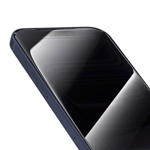 Härdat glas för iPhone 17 Pro Stötsäker med installationskit Magic Box Zanaé Transparent Vit