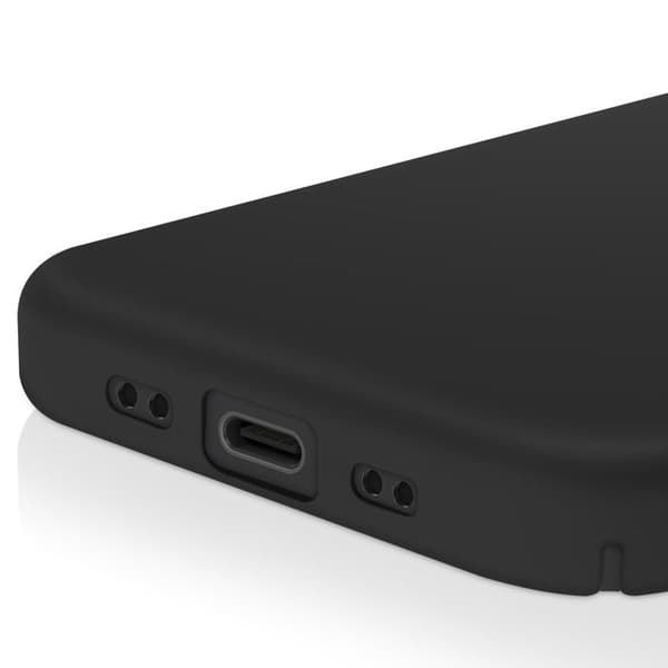 Cover - ADVISE - iPhone Air - Soft-Touch - Semi-rigid silicone - Sort Svart