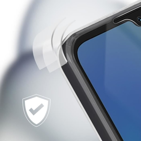 Komplet etui til Galaxy A05s - AVIZAR - Gennemsigtig - Halvstiv - Syntetisk - Blandet Transparent