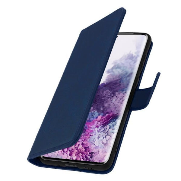 Etui för Samsung Galaxy S20 - AVIZAR - Fullskydd - Silikongel - Stödfunktion - Kortfack Blå