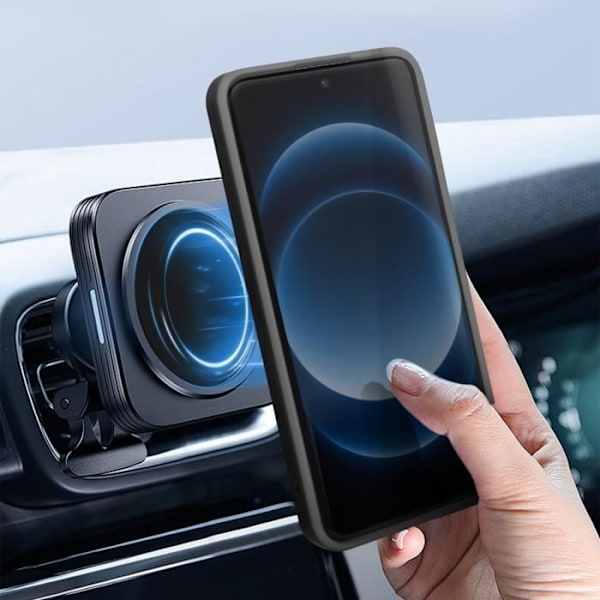 Kotelo Xiaomi 14 Ultralle - AVIZAR - Metallirengastukitoiminto - Musta Svart