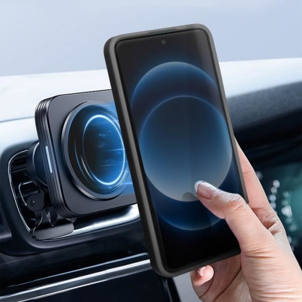 Taske til Xiaomi 14 Ultra - AVIZAR - Metalringstøttefunktion - Sort Svart