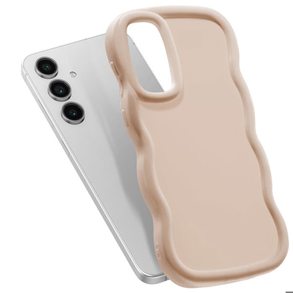Samsung Galaxy S24 FE Silikoni Iskunkestävä Candy Sarja Beige Beige