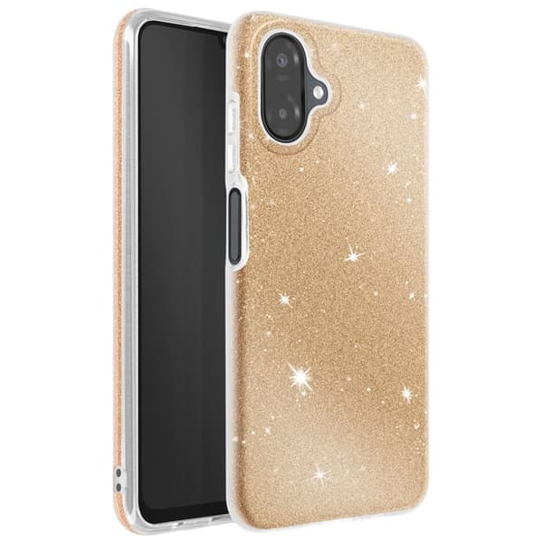 Cover - UNDERRETTE - Galaxy A07 - To-materiale - Glitrende Guld - Elegant Beskyttelse Gul
