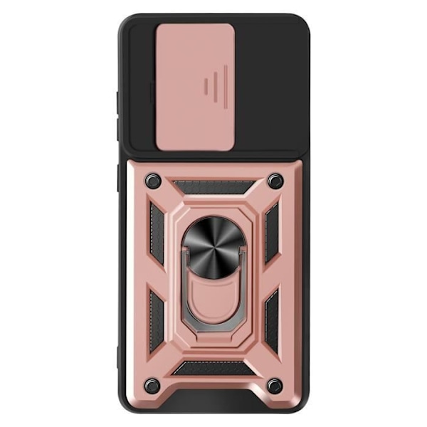 Skyddsfodral för OnePlus 13R med magnetring, kameraskydd i roséguld Rosa